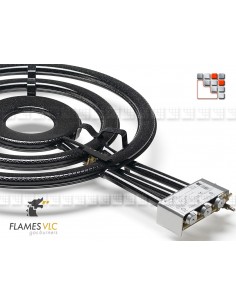 Paellero gas natural Flames VLC TT-900 90cm (incluye patas reforzadas)