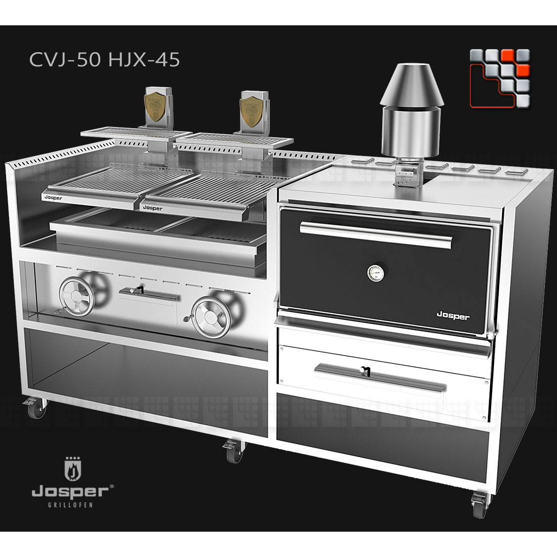 Combo CVJ-050-2-HJX-45 Josper - Ovens & Charcoal roasters