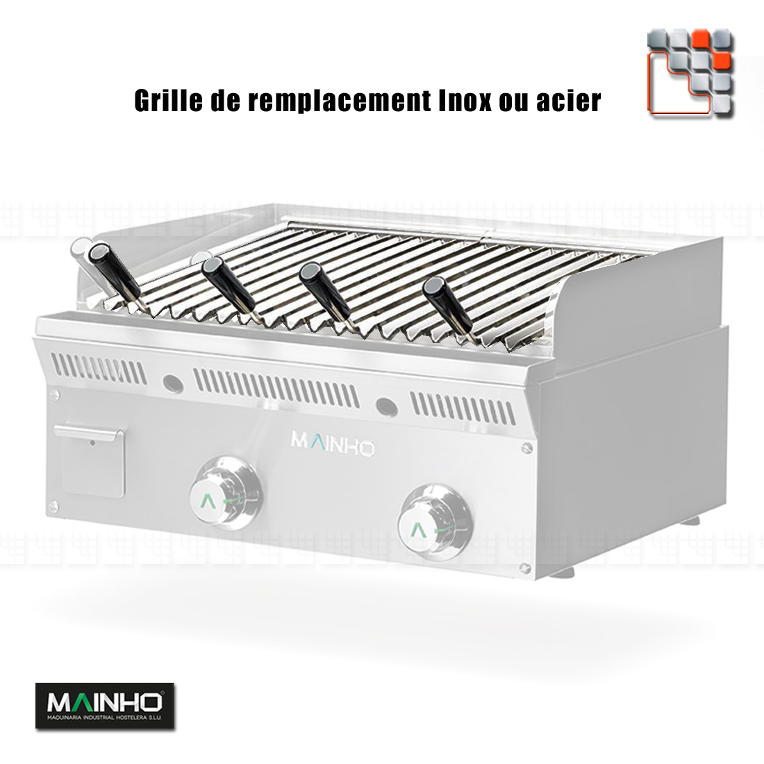 Stainless steel barbecue grill ELB Grill Eco Line MAINHO series