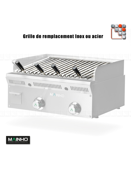 Grille Inox de barbecue ELB serie Grill Eco Line MAINHO