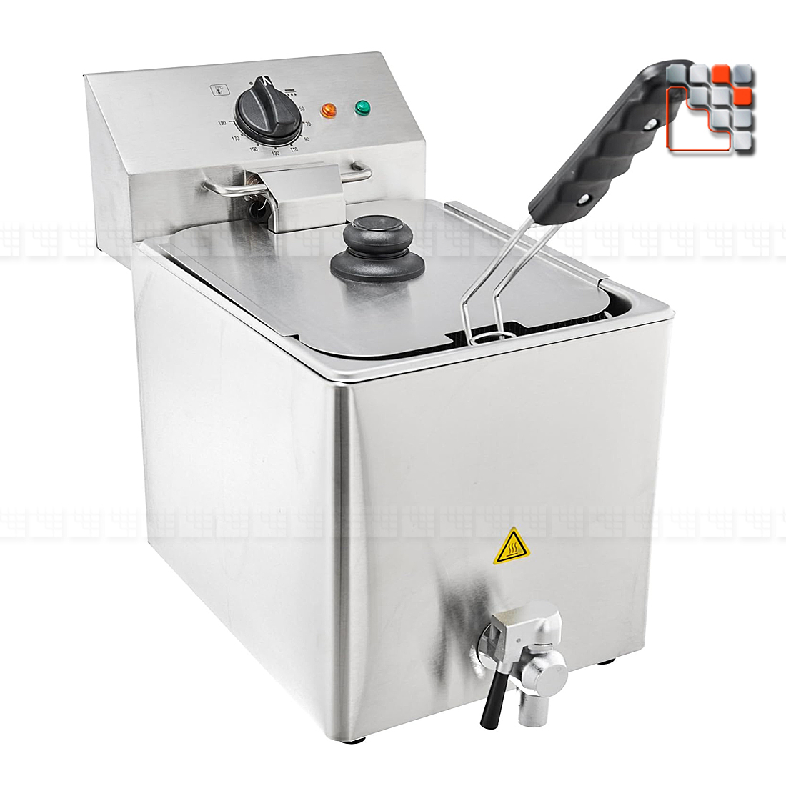 Fryer FRE 8V - 8L 3.3 kW MAINHO M04- FRE 8V MAINHO® Fryer Wok Steam Oven