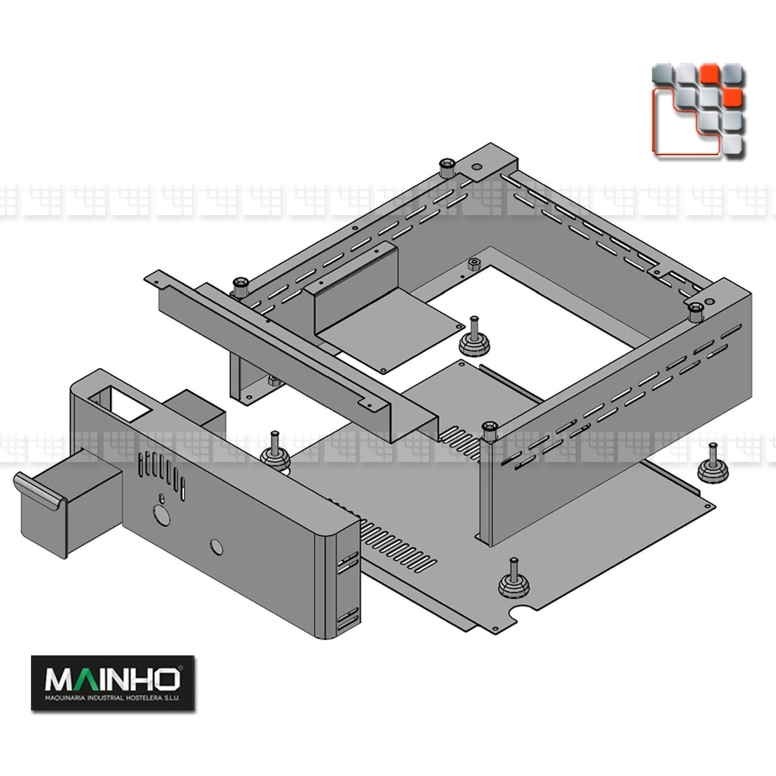 Stainless steel casing AR Range NS NC MAINHO M36-ARZ02020 MAINHO SAV - Accessoires Spare parts MAINHO